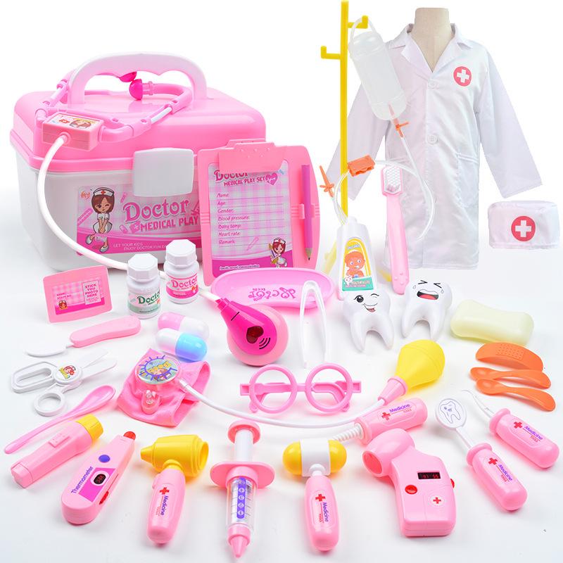 Kids' Doctor Toy Set with Medical Tools and Storage Box