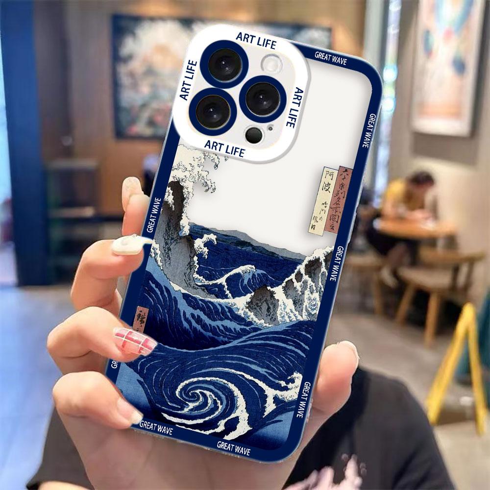 

Чехол для телефона K-Kanagawa Wave Clear для VIVO Y400 Y100 Y76 Y75 Y51 Y50 Y36 Y35 Y28 Y22 Y21 Y20 Y19S Y17S Y16 Y15S Y04 VIVOY36(Y27)5G