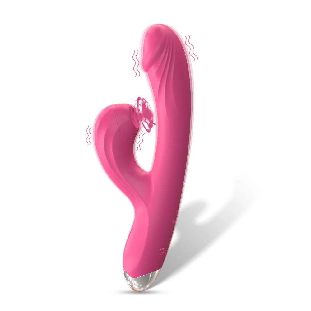 G Spot Rabbit Vibrator for Women Clit Sucking Stimulation Dildos with 10 Powerful Vibrations Vagina Massager Sex Toys for Couple