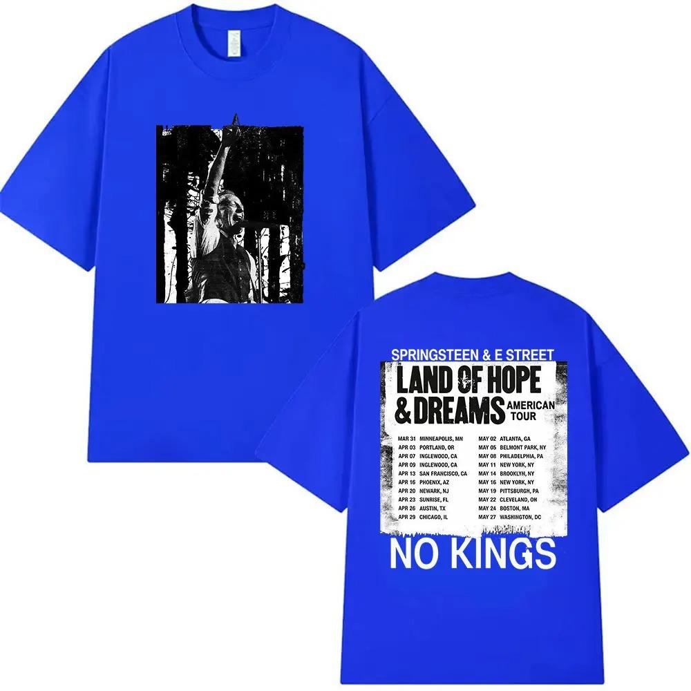 Rock Band Bruce Springsteen Land of Hope & Dreams Tour 2026 Maglietta Grafica Unisex Hip Hop Gotica a Maniche Corte Streetwear