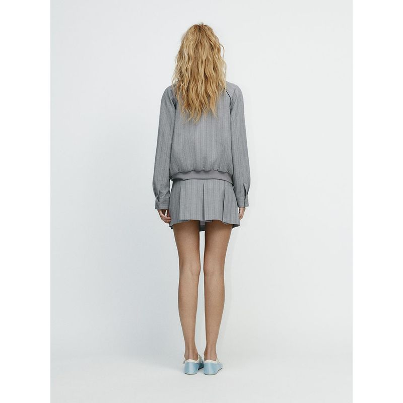 Za2025 Spring New Women's Clothing Long Sleeves Jacket Outwear 5247734 Mid Waist Mini Skirt 3152404