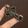 Natural Tribal Bone Cross Gemstone Handmade Copper Wire Wrap Pendant 3.15" n9M31