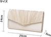 SUNSPOT Women's Large Party BagClutch Bag for Weddings, Champagne Gold