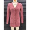 Autumn New Women's Clothing Women's Brushed Pit Stripe Solid Color Long Sleeved Women's Cardigan Jacket