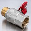 Multipurpose 1 Inch Sturdy Brass Round Valves PN30 30 Bar High Pressures Resistant for Hot Cold Water Lines Daily Use