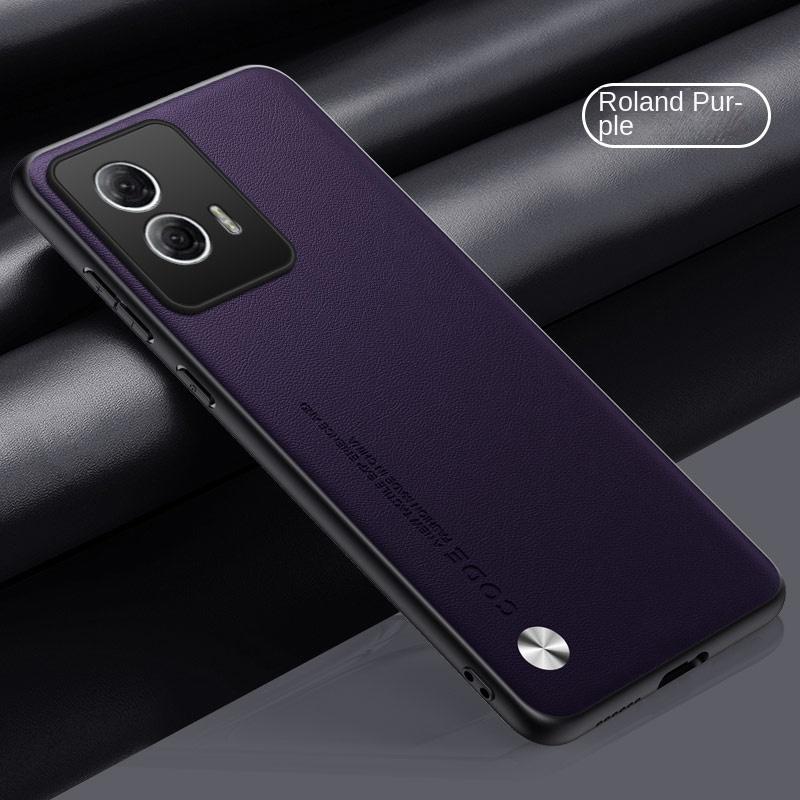For Motorola Edge 50 Fusion Case Soft Vegan Leather Grain Slim Protective Back Cover Case For Motorola Edge 50fusion Phone Shell