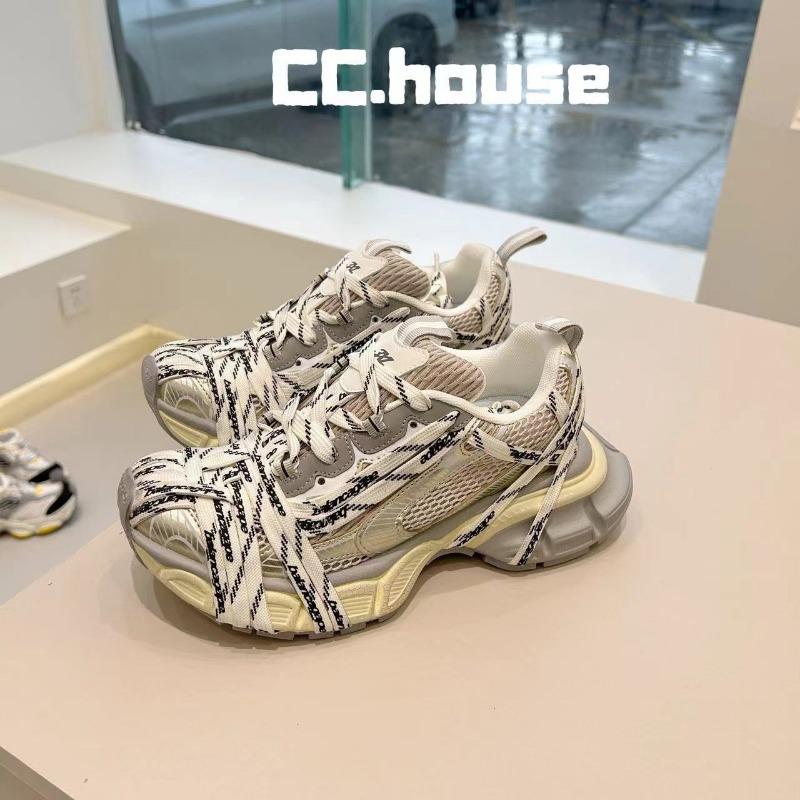 Summer New 3XL Spider Woven Strap Dad Shoes Old Platform Couple Sports Shoes Women