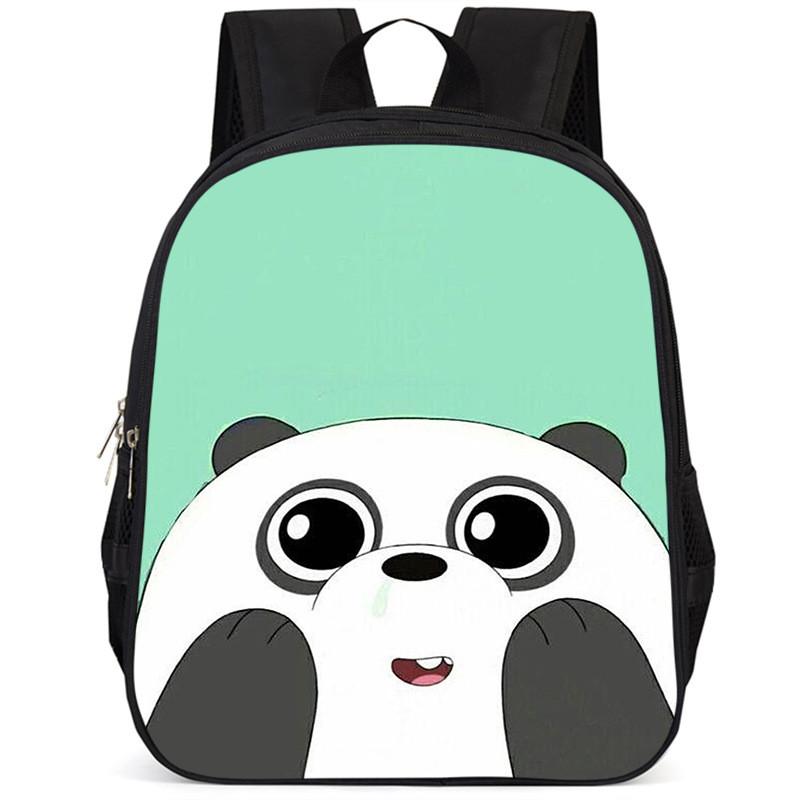 Spacious 15 Inch Panda Backpack For Elementary Kids Lightweight Oxford Cloth