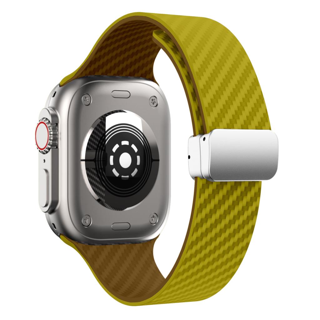 Magnetic band For Apple Watch Straps 44mm 45mm 41mm 40mm 46mm Silicone Bracelet Loop iWatch series 10 9 8 7 6 SE 3 Ultra 2 49mm