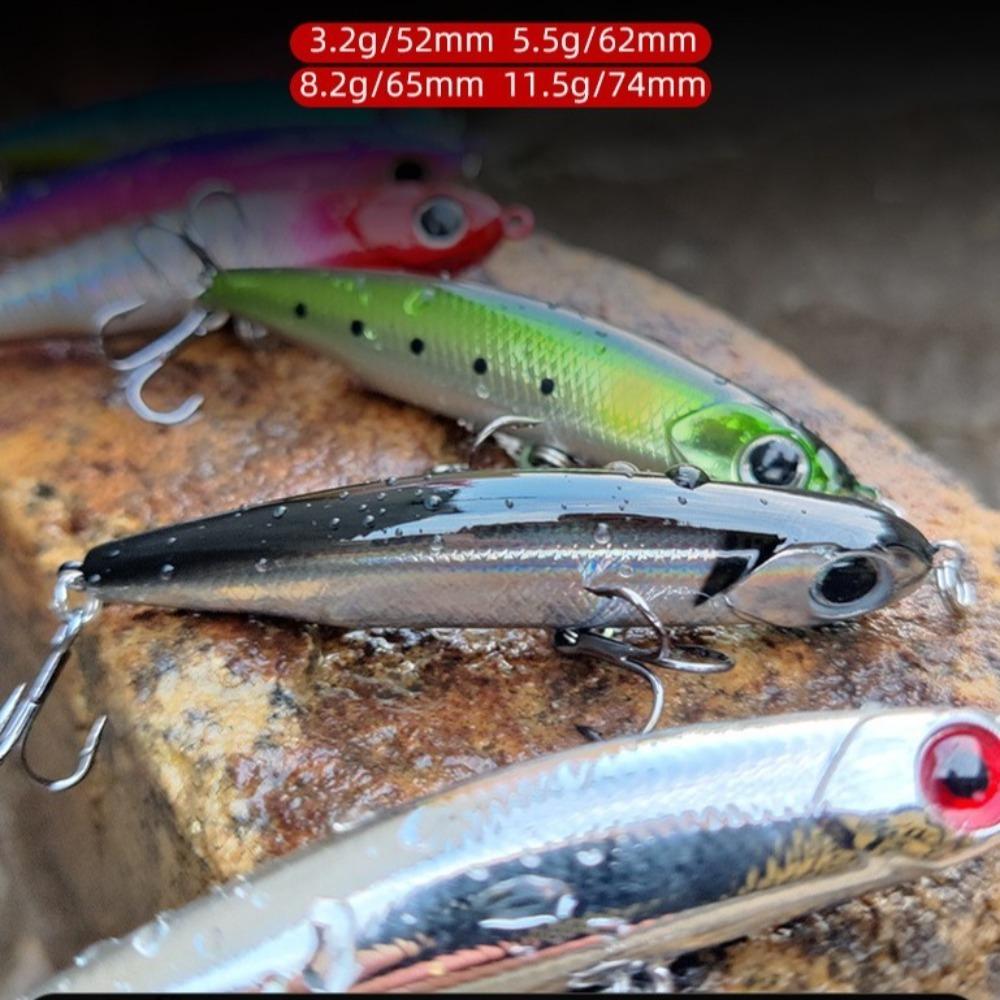 VMC Treble Hook Bass Fishing Lure 5g 11.5g Minnow Swimbait 2025 Pencil Lure Outdoor Sports