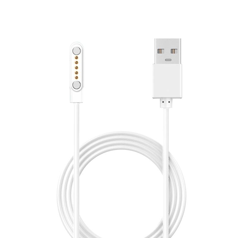 

Universal Charger Cord Stable Suitable for 5 Pin 12mm Space Smartwatch USB Charging Cable Magnetic Suction Power Adapter білий