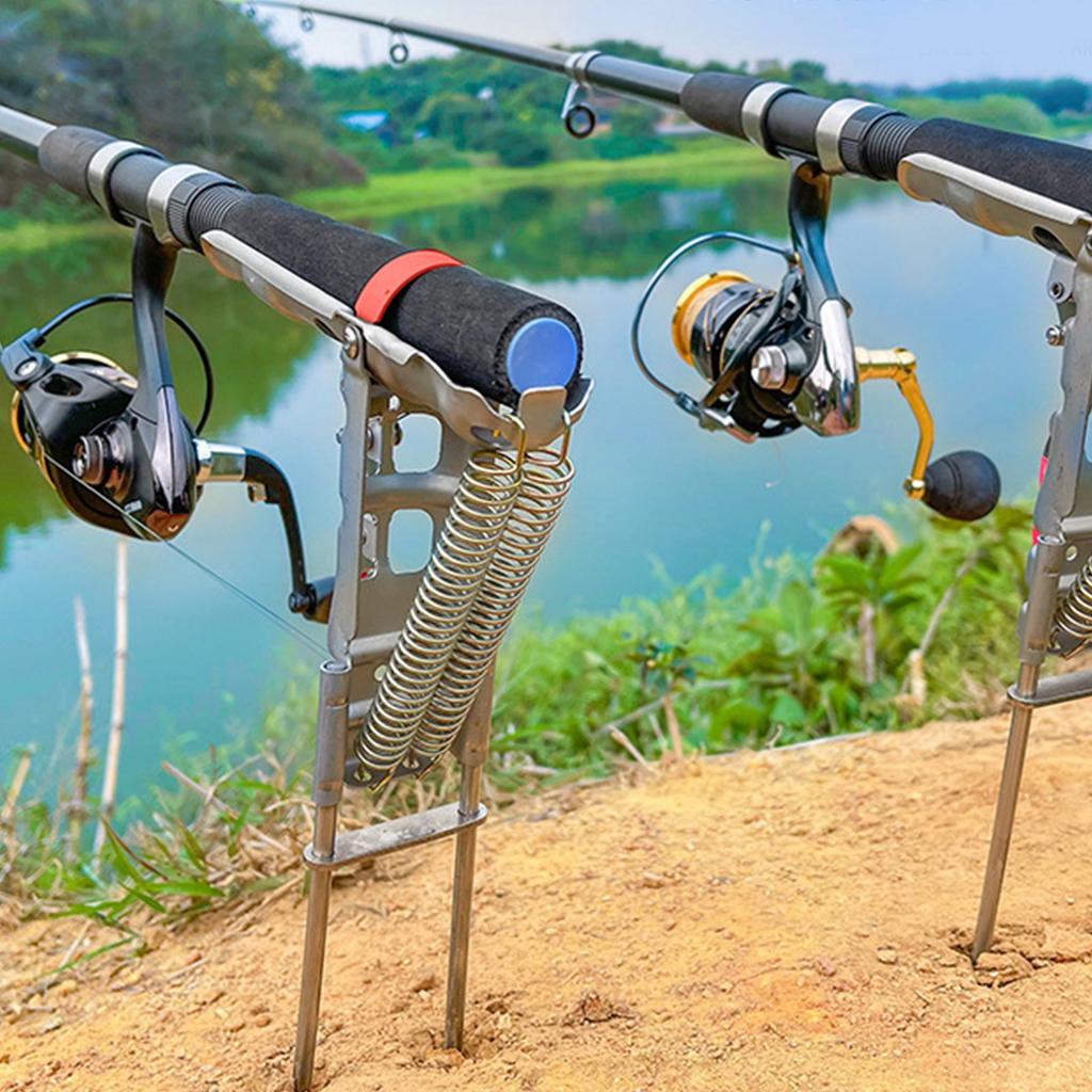 Rustfritt Stål Automatisk Stangstøtte Fiske Havstang Løftestøtte Fjærstøtte Havstangstøtte Jordspyd Tårn