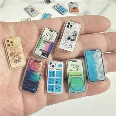 5/10/20 Stück Mini-Handymodell. Simulations-Handy. Miniatur-Handy-Ornament. Handy-Ornamentmodell. Puppenhaus-Telefonzubehör