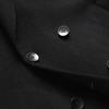 Abrigo Cruzado Hombre Invierno Lana Por Encima de la Rodilla Abrigos Largos para Hombre Chaqueta Larga Peacoat Abrigo de Negocios Cortavientos Blazer