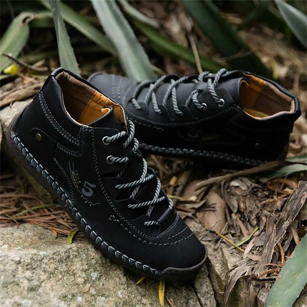 Antislip met veters Sneakers 47 Maat Hakken Feestschoenen Zwarte Veterschoenen Man Sportstijl Groothandel Sabot Bity Temis