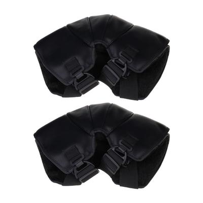 2 Pièces Genouillère Hiver Coupe-Vent pour Homme Femme Protection Genou avec Bande Réglable Guêtres Imperméables