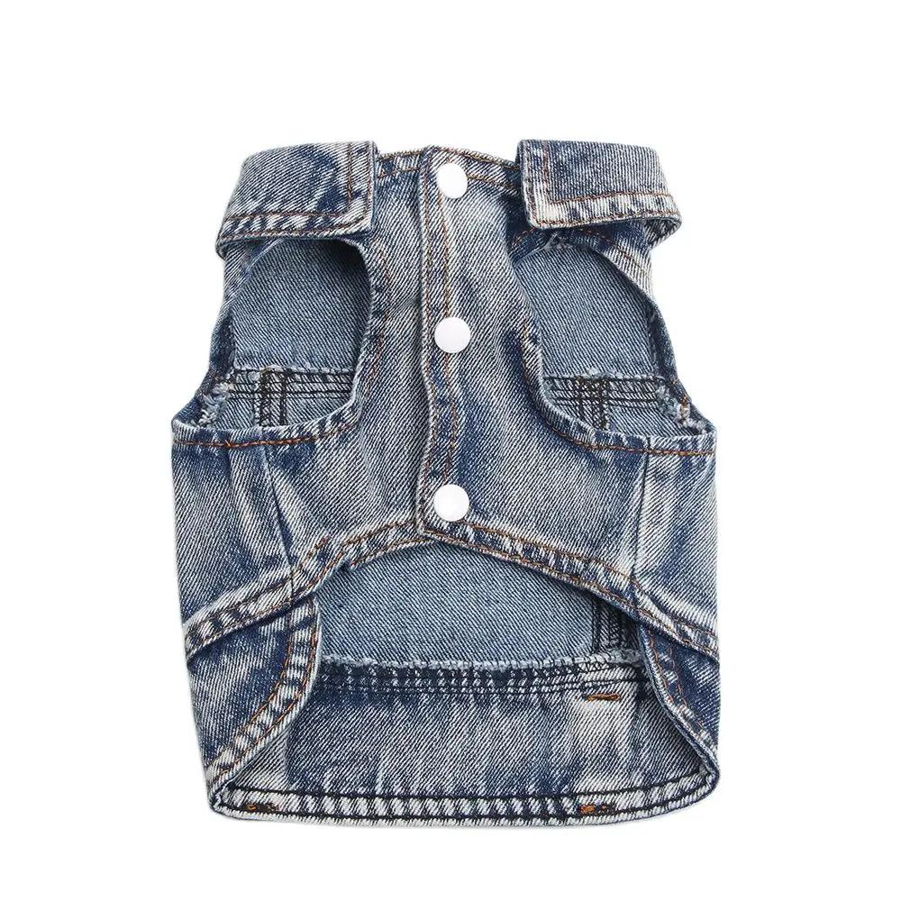 Pets Dogs Jeans Coat Jacket Towable Denim Vest Cat Puppy Spring/Autumn Clothes Apparel dog coat