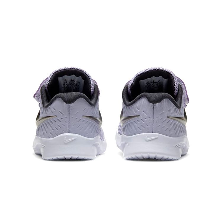 Nike Star Runner 2 Borrelås Sklisikker Slitesterk Lav Ankel Hverdags Løpesko Babysneaker Lyslilla Sølv AT1803-502