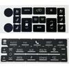 AC & Radio Button Repair Stickers Compatible with 2007-2014 Cadillac Escalade EXT ESV Climate Control and Multimedia Radio Button Repair Decal