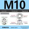 304 Stainless Steel Nylon Locking Flange Nut with Washer