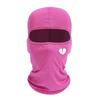 Unisex And Windproof Solid Raw Decor  Balaclava Hat With Heart Broken Pattern Autumn And Winter Warm Ski Cold Hat