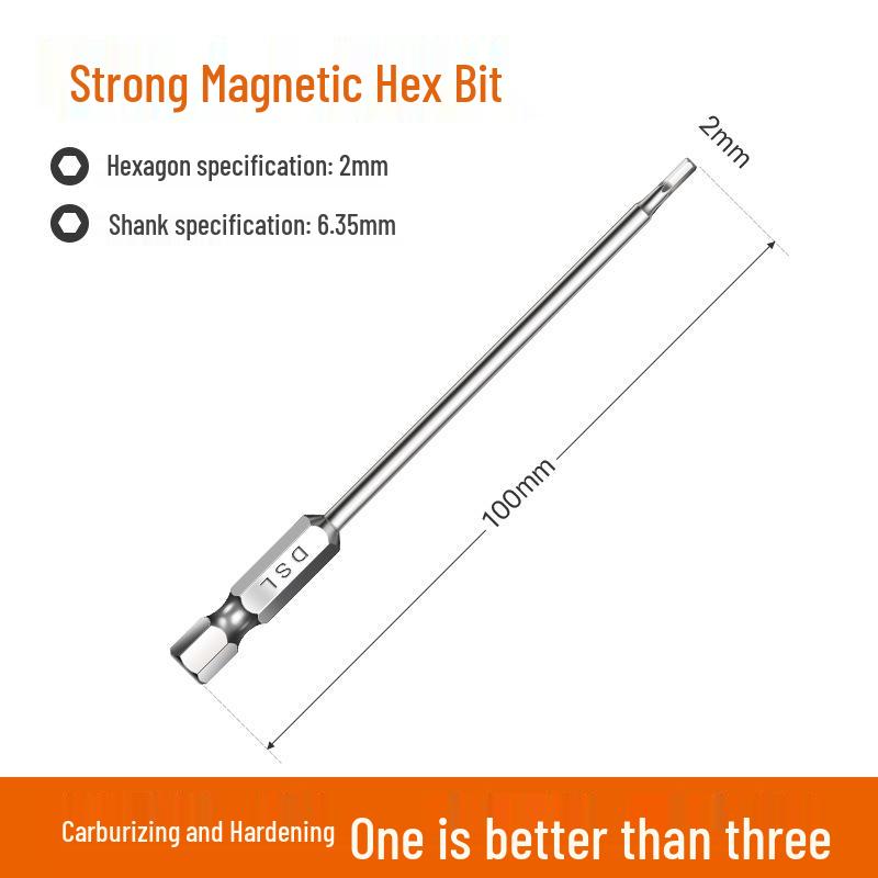 Industrial Grade Magnetic Hex Socket Driver Bit Set for Electric Screwdrivers and Hand Drills