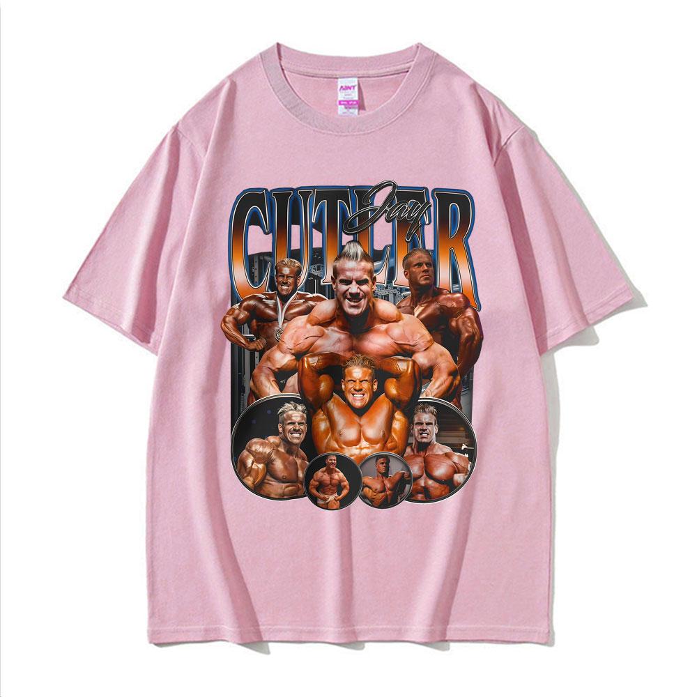 Muscle Vintage Jay Cutler Bodybuilding Print T Shirt Casual Gym Wear Men Women Fashion High Street Classic Tshirt Cozy T Shirts