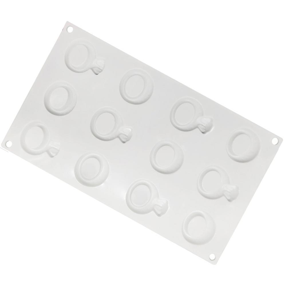 Silicone Letter Rings Shaped Mousse Cake Baking Mold for Valentine's Day Perfect for Chocolates and Candy Making