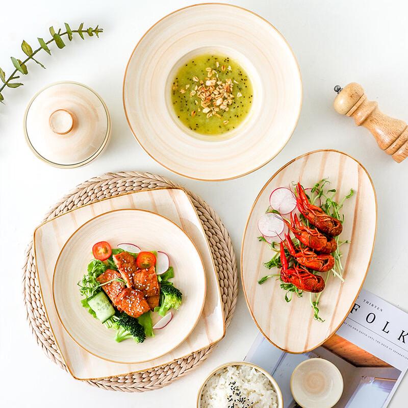 Ru Han Hand-painted Ceramic Dining Plate