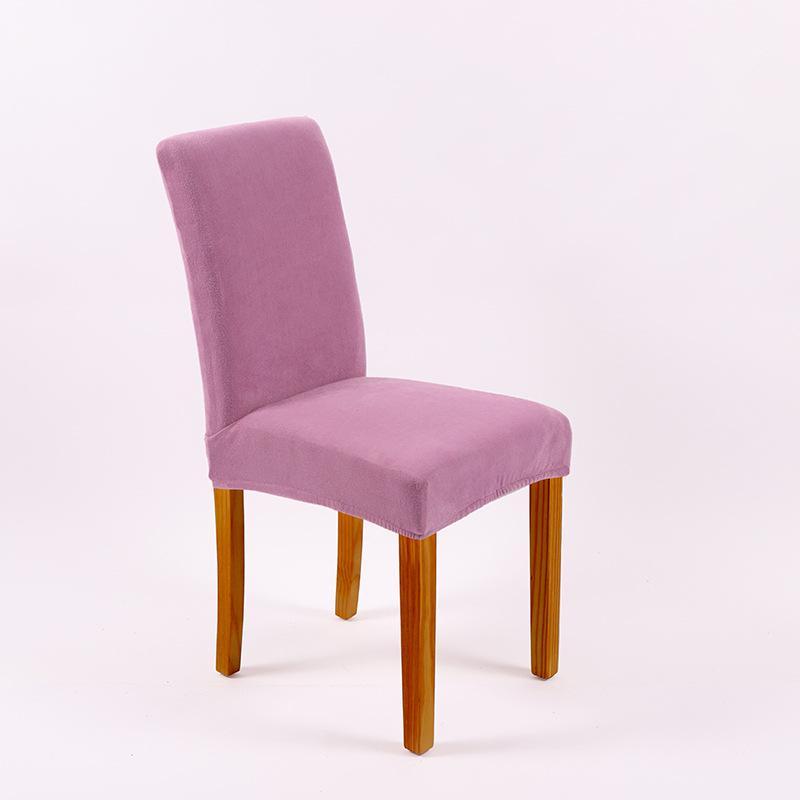 Thickened Plus Velvet Pure Color Chair Cover for Home, Banquet, and Hotel