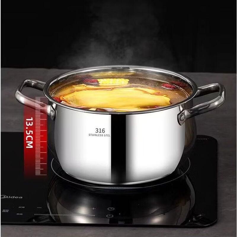 

316 Stainless Steel Soup Pot with Steamer Basket