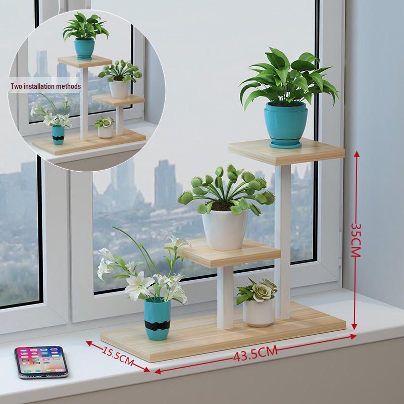 

Indoor Multi-Layer Wrought Iron Flower Stand for Living Room and Balcony