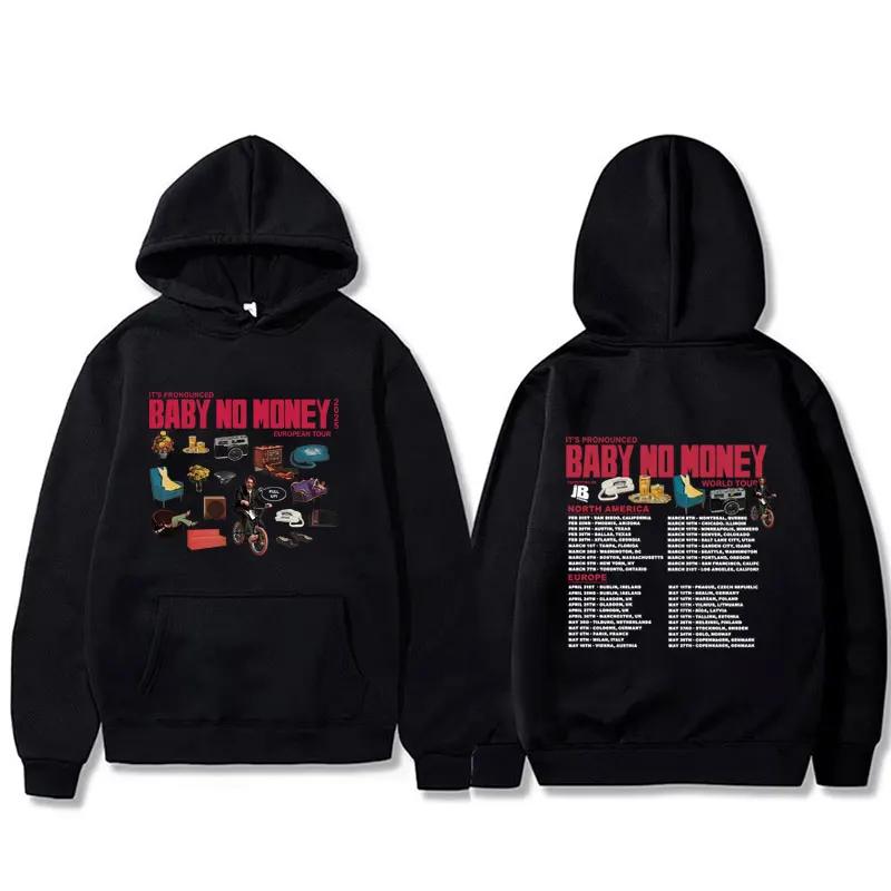 Bbno$ It's Pronounced Baby No Money European Tour 2025 Hoodie Men Women Hip Hop Fashion Oversized Pullover Male Vintage Hoodies