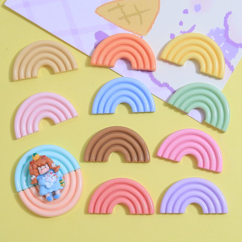 Cartoon Macaron Slice Resin Phone Case & Hair Clip Accessories Watermelon Red