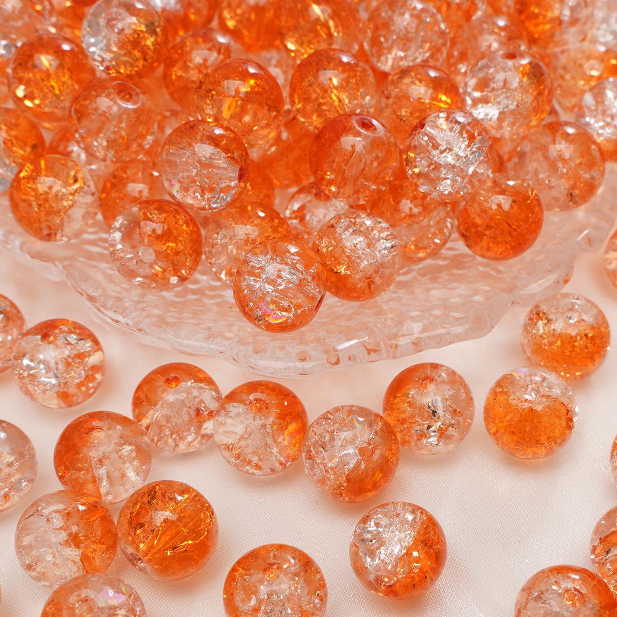 

8/10 мм Бусины из кракле-стекла для изготовления украшений своими руками - Круглые бусины для браслетов и ожерелий 8mm Diameter, 1.5mm Hole, 20 Beads/Pack