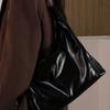 New High-end Lazy Wind Soft Leather Tote Bag Trendy Winter Shoulder Big Bag Underarm Bag Chain Stray Bag