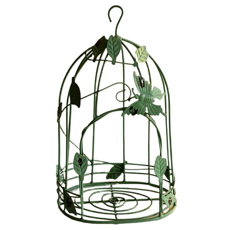 

Винтажный американский деревенский стиль настенный металлический проволочный железный полуклеточный цветочный горшок настольный садовый декор горшок для суккулентных растений