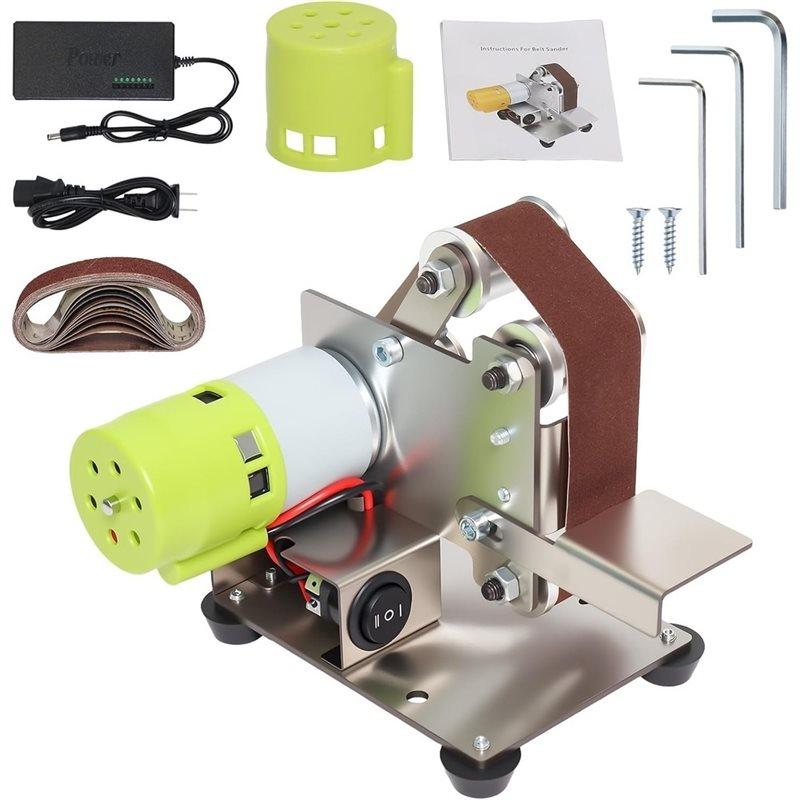 A25F-Mini Belt Sander Knifesharpener Electric, Polisher Machine For Knifemaking, Wood Metal Working US Plug