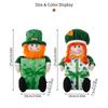Green Hat Plush Ornament Irish Theme Holiday Home Figurine Decor Gift Charming Gnome Plush Doll Add Good Luck And Joy
