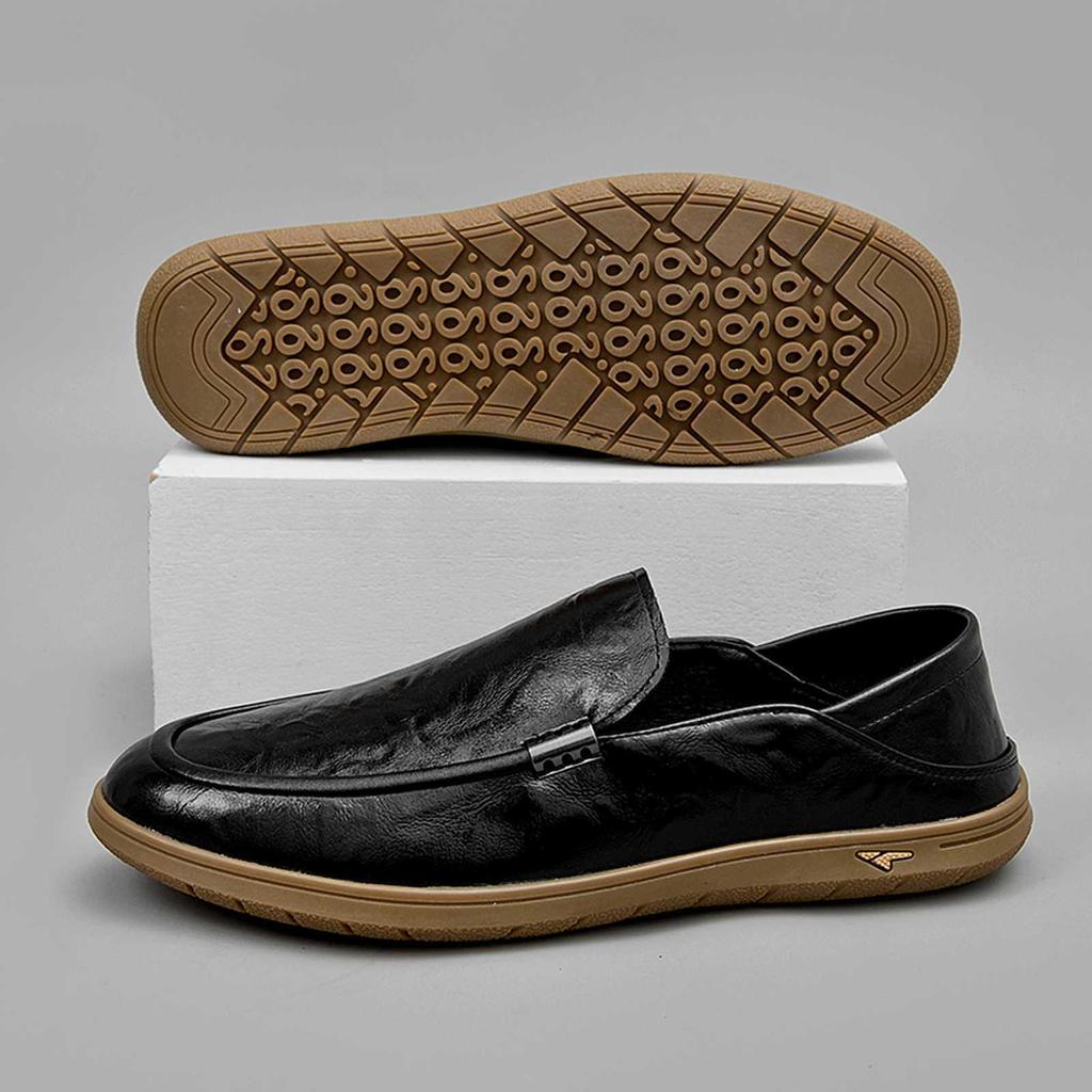 Fashion Fashion Casual New Driving Shoes for Men Solid Color Spring Autumn Designer Leather Shoes Male Soft Sole British Loafers Man