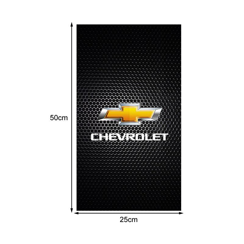 2Pcs Car Logo Center Pillar Protective Film Anti-scratch Sticker Decal For Chevrolet Cruz Mai Rui Bao Cobalt Impala Onix SS Pioneer Explorer Bolt EUV
