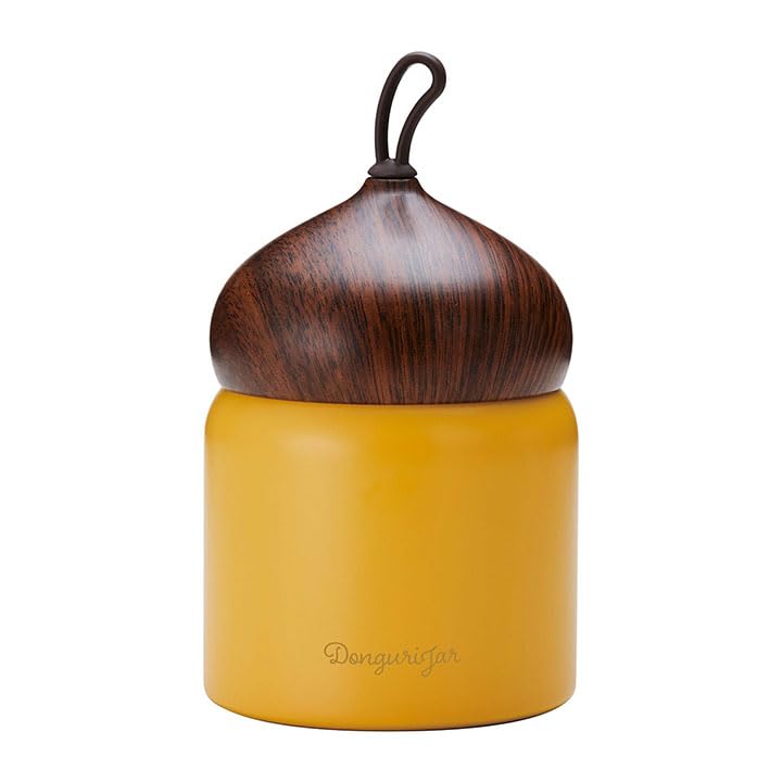 

Orgo Stainless Steel Vacuum Insulated Acorn Soup Jar, 330ml, Yellow (JD-33-Y) - Soup Mug, Soup Bottle, Keeps Soup Cold or Hot, Stylish and Cute