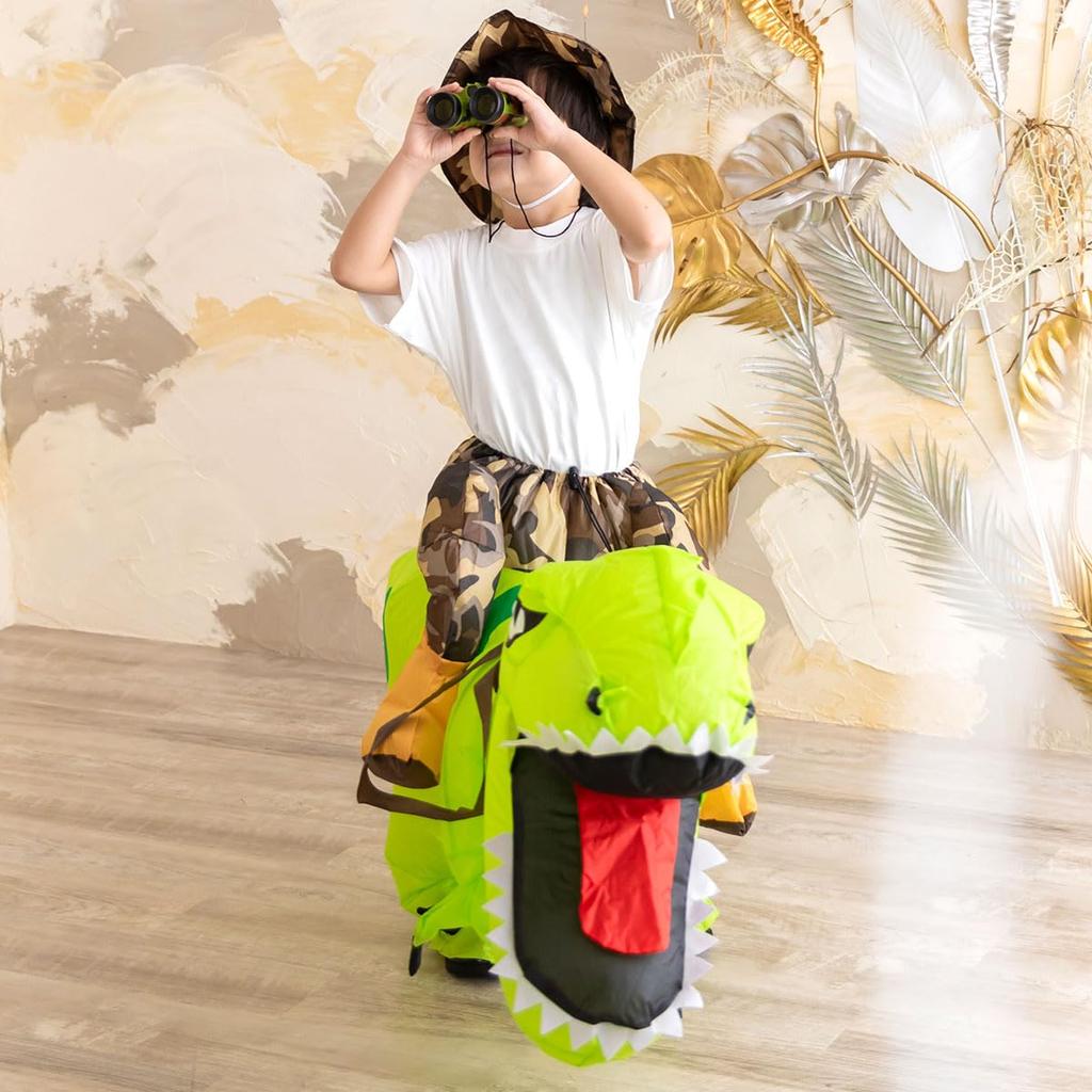 [monoii] Halloween Costume for Kids: Dinosaur Costume, Kids Rider, Funny Cosplay, Tyrannosaurus Costume, Kids Cosplay