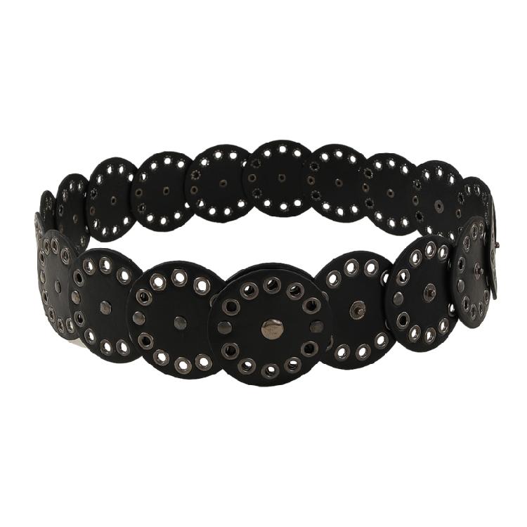 Hot Girl Belt Cowgirl Wide Waist Belt for Jeans Dresse Club Bar Multiple Discs