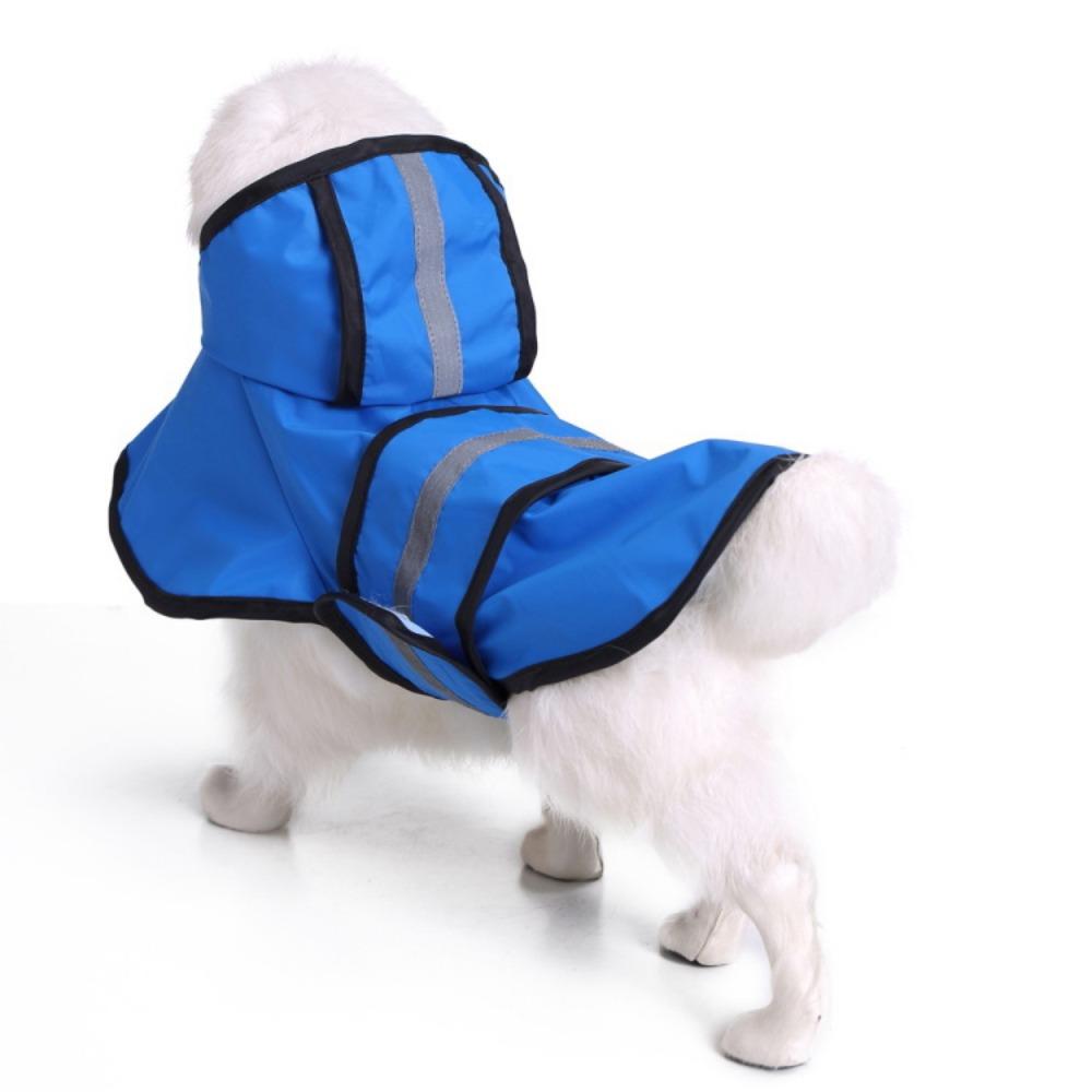 Reflective pet raincoat waterproof, easy to wear and does not block the line of sight, go out to wear cat dog raincoat poncho