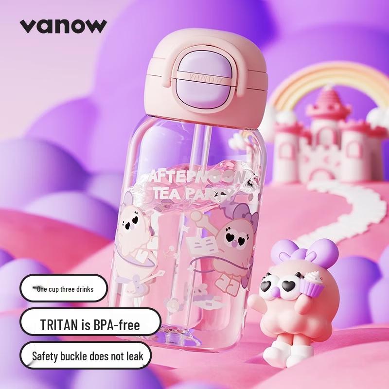 Vanow Portable Insulated Stainless Steel Straw Bottle