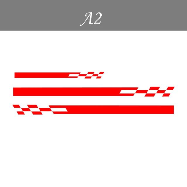 Fashion Racing Stripes Car Stickers Decoration for Skoda Fabia Karoq Citigo Visions SuperB The Yeti Octavia Vinyl Sticker