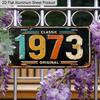 2D Flat 1pc Vintage Metal Aluminum Sign Decoration | Classic 1973 Original, 12'' × 6'' Retro Sign, Outdoor Plaque & Wall Art for Living Room, Man