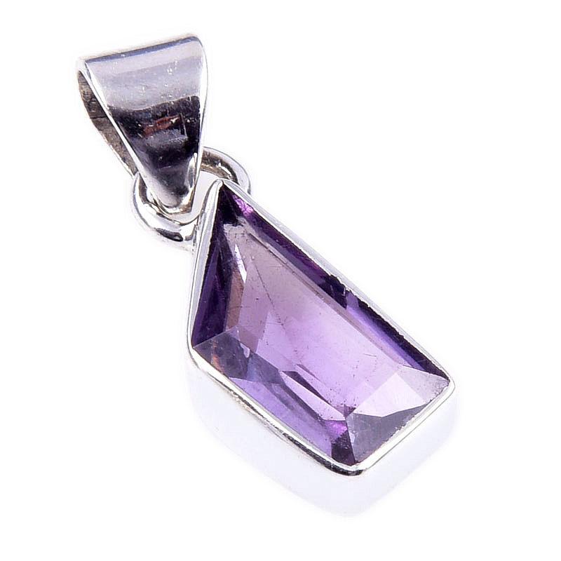 Natural Pink Amethyst 925 Solid Sterling Silver Gift Jewelry Pendant 1'' K0I45