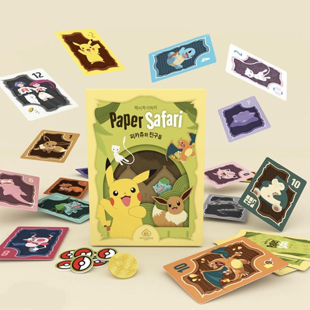 POKEMON Paper Safari Pikachu and Friends Board Card Game NEW